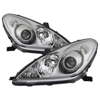 Spyder® - Driver and Passenger Side Chrome Factory Style Projector Headlights