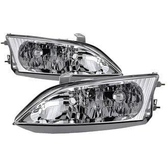 Spyder® - Driver and Passenger Side Chrome Factory Style Headlights