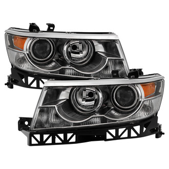 Spyder® - Driver and Passenger Side Chrome Factory Style Projector Headlights