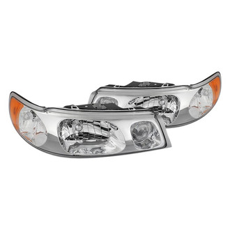 Spyder® - Driver and Passenger Side Chrome Euro Headlights