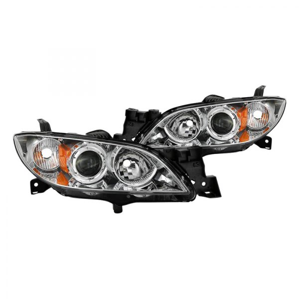 Spyder® - Chrome Projector Headlights, Mazda 3