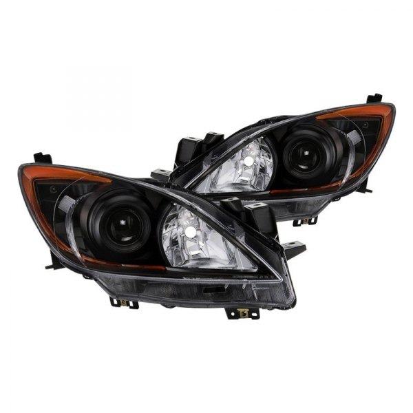 Spyder® - Black Projector Headlights, Mazda 3