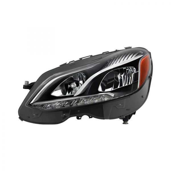 Spyder® - Driver Side Black/Chrome Factory Style LED Headlight, Mercedes E Class