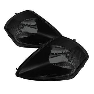 Spyder® - Driver and Passenger Side Black/Smoke Euro Headlights