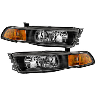 Spyder® - Driver and Passenger Side Chrome Factory Style Headlights