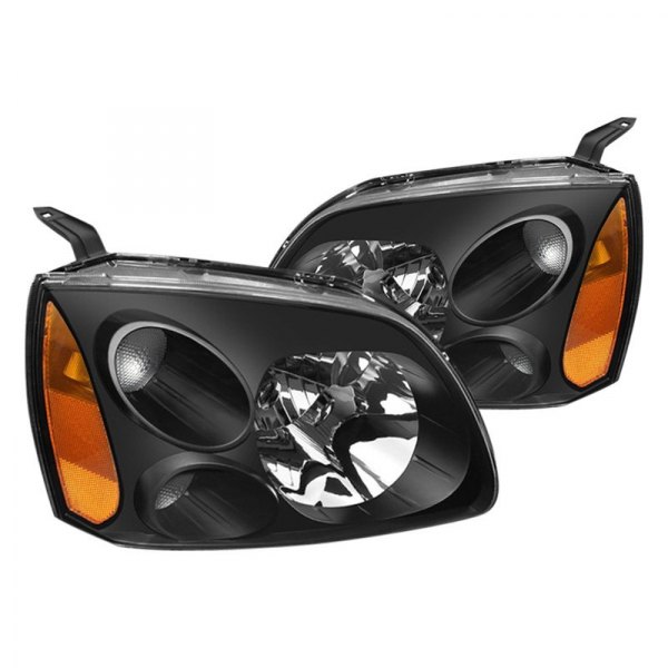 Spyder® - Black Euro Headlights, Mitsubishi Galant