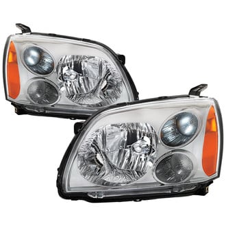 Spyder® - Driver and Passenger Side Chrome Factory Style Headlights