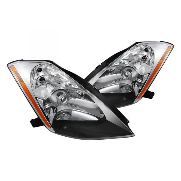 Spyder® - Chrome Projector Headlights, Nissan 350Z