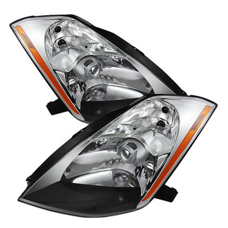 Spyder® - Driver and Passenger Side Chrome Projector Headlights