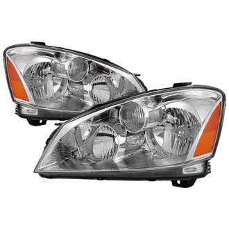 Spyder® - Driver and Passenger Side Chrome Euro Headlights