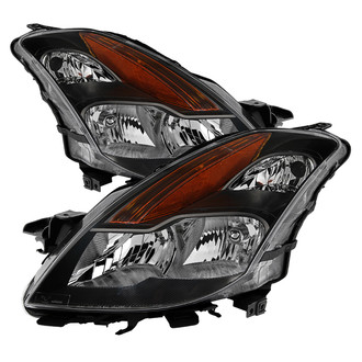 Spyder® - Driver and Passenger Side Black Euro Headlights