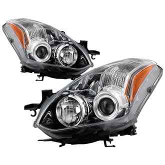 Spyder® - Driver and Passenger Side Chrome Factory Style Projector Headlights