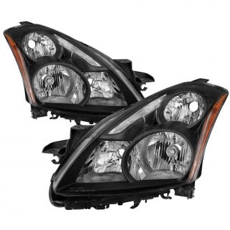 Spyder® - Driver and Passenger Side Black Euro Headlights