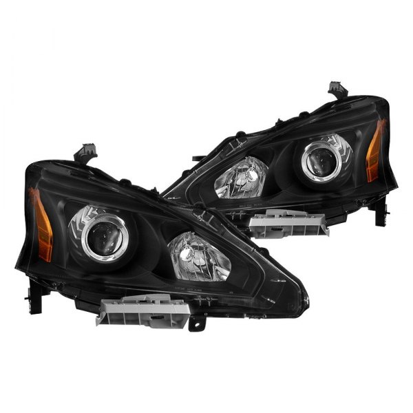 Spyder® - Black Projector Headlights, Nissan Altima