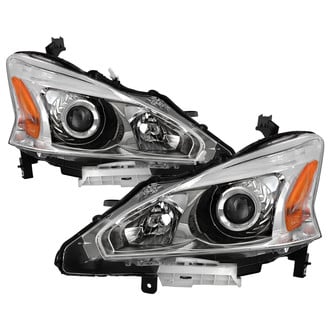 Spyder® - Driver and Passenger Side Chrome Factory Style Projector Headlights