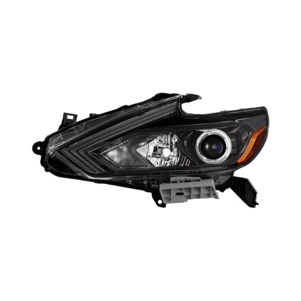 Spyder® - Driver Side Black Factory Style Projector Headlight, Nissan Altima