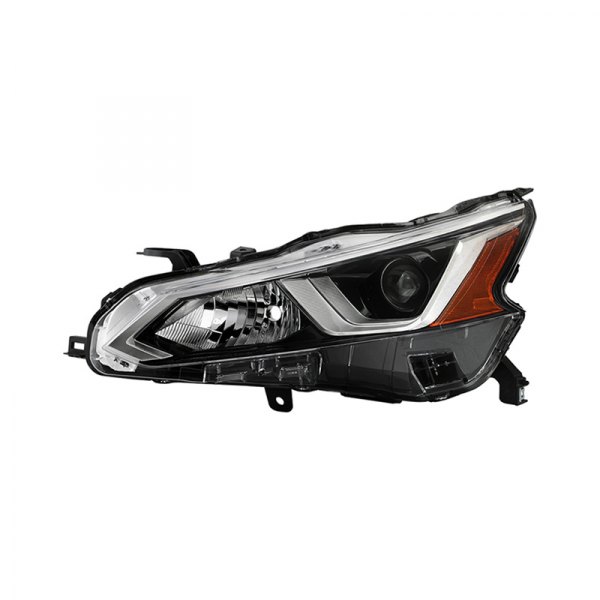 Spyder® - Driver Side Black Factory Style Projector Headlight, Nissan Altima