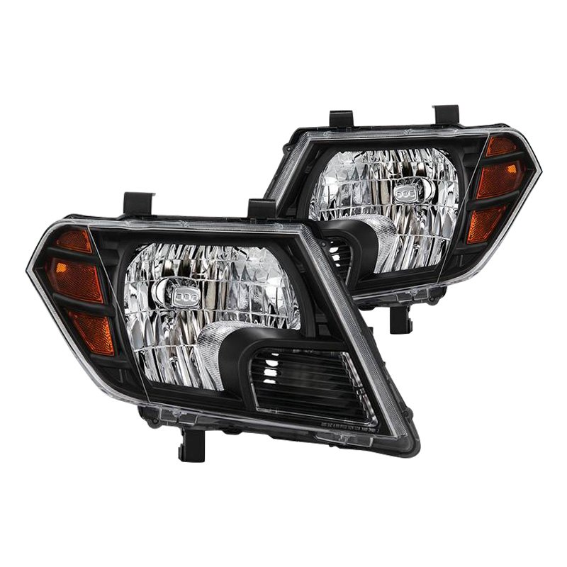 Spyder® - Nissan Frontier 2009 Black Factory Style Headlights