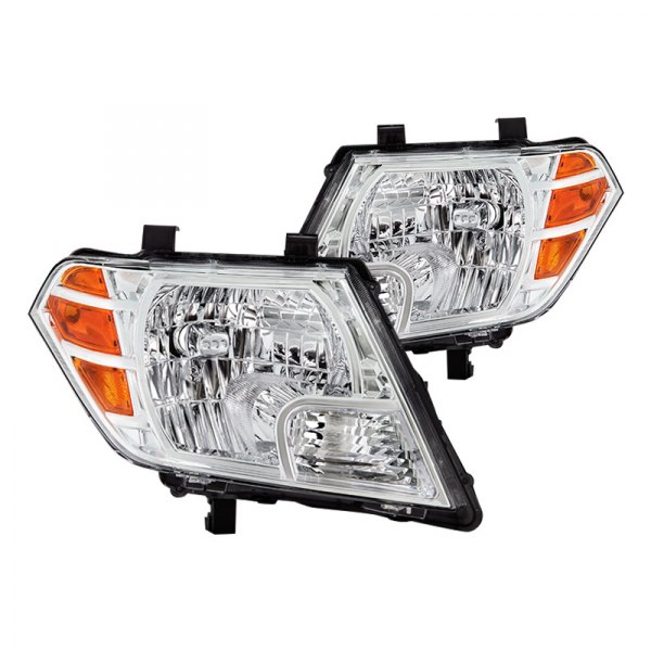 Spyder® - Chrome Factory Style Headlights, Nissan Frontier