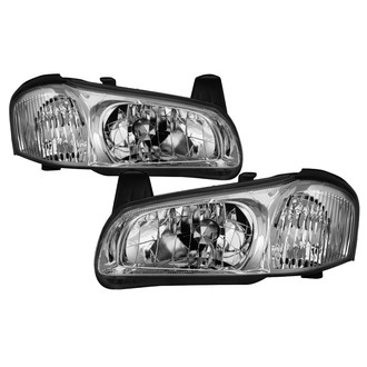 Spyder® - Driver and Passenger Side Chrome Factory Style Headlights