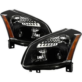 Spyder® - Driver and Passenger Side Black Projector Headlights
