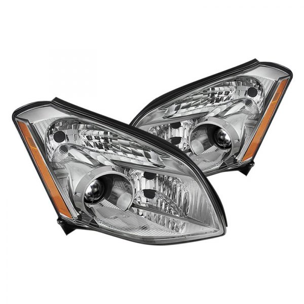 Spyder® - Chrome Projector Headlights, Nissan Maxima