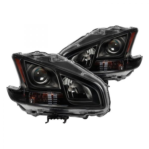 Spyder® - Black Projector Headlights, Nissan Maxima