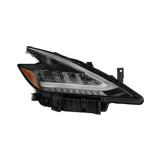 Spyder® - Passenger Side Chrome Factory Style LED Headlight