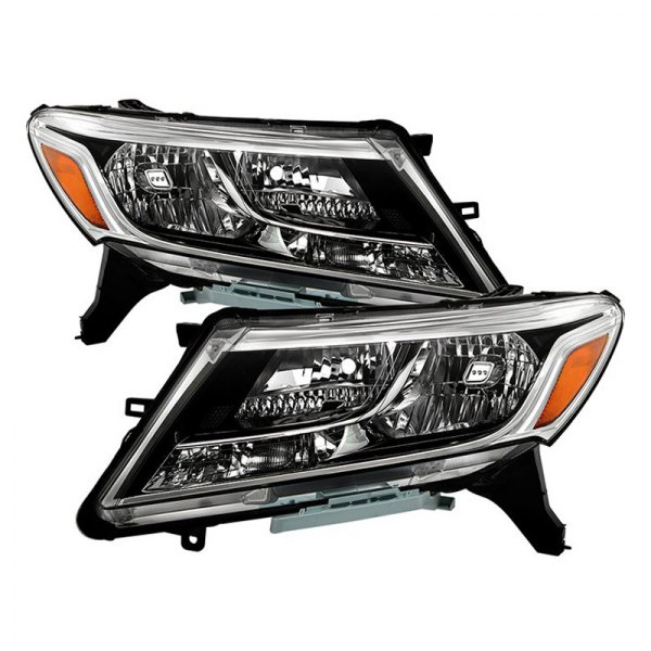 Spyder® - Black/Chrome Factory Style Headlights