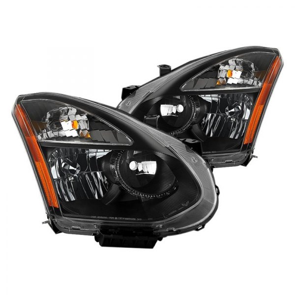 Spyder® - Black Euro Headlights, Nissan Rogue