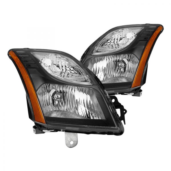 Spyder® - Black Factory Style Headlights, Nissan Sentra