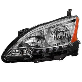 Spyder® - Driver Side Chrome Factory Style Headlight