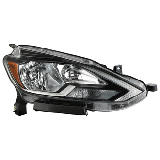 Spyder® - Passenger Side Black/Chrome Factory Style Headlight