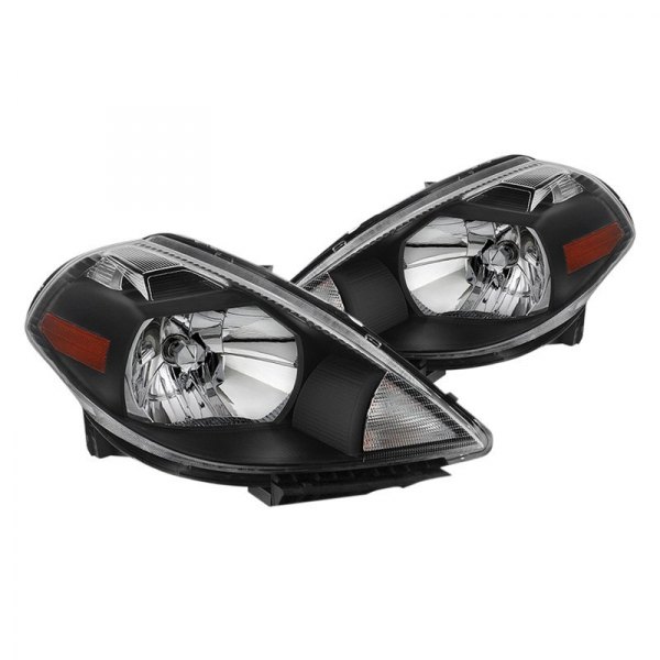 Spyder® - Black Euro Headlights, Nissan Versa