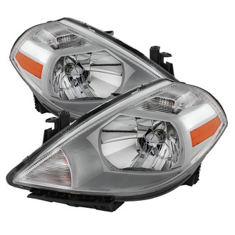 Spyder® - Driver and Passenger Side Chrome Factory Style Headlights