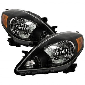 Spyder® - Driver and Passenger Side Black Euro Headlights