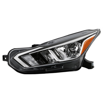 Spyder® - Driver Side Black/Chrome Factory Style Headlight