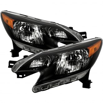 Spyder® - Driver and Passenger Side Black Euro Headlights