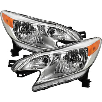 Spyder® - Driver and Passenger Side Chrome Factory Style Headlights
