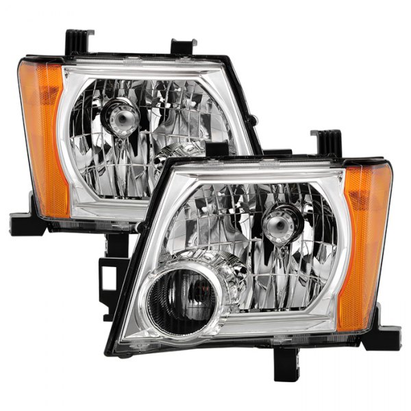 Spyder® - Driver and Passenger Side Chrome Factory Style Headlights