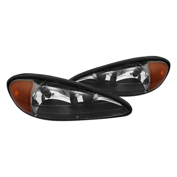 Spyder® - Black Euro Headlights, Pontiac Grand Am