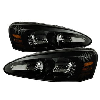 Spyder® - Driver and Passenger Side Black/Smoke Euro Headlights