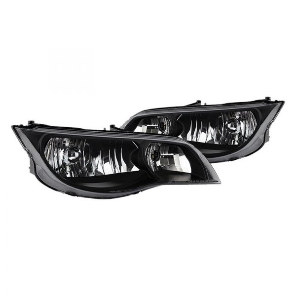 Spyder® - Black Euro Headlights, Saturn Ion