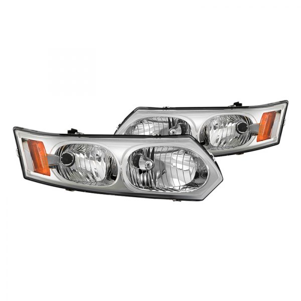 Spyder® - Chrome Factory Style Headlights, Saturn Ion
