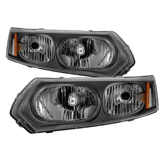 Spyder® - Driver and Passenger Side Black Euro Headlights