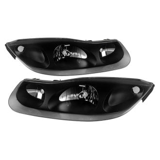 Spyder® - Driver and Passenger Side Black Euro Headlights