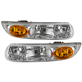 Spyder® - Driver and Passenger Side Chrome Headlights
