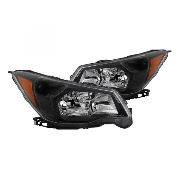 Spyder® - Black/Chrome Euro Headlights, Subaru Forester