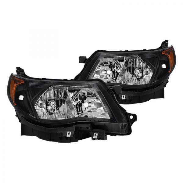Spyder® - Black Euro Headlights, Subaru Forester