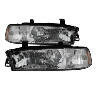 Spyder® - Driver and Passenger Side Chrome Factory Style Headlights